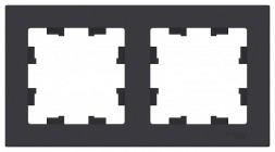 Рамка Schneider Electric Atlasdesign Карбон 2 поста ATN001002