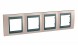 Рамка Schneider Electric Unica Top Оникс / Графит 4 поста MGU66.008.296