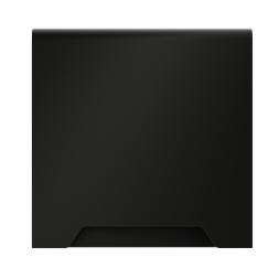 Накладка для розетки с заземлением, защитными шторками и крышкой, S70 (черный матовый)