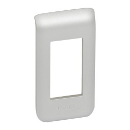 Рамка Legrand Mosaic Алюминий 1-модульная 079301