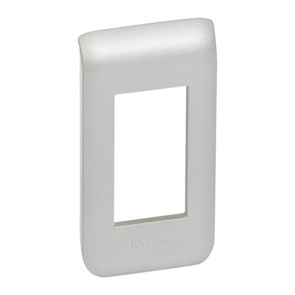 Рамка Legrand Mosaic Алюминий 1-модульная 079301