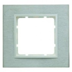 Рамка Berker B.7 Полярная белизна нержавеющая сталь 1 пост 10113609