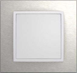 Рамка Berker B.7 Полярная белизна нержавеющая сталь 1 пост 10113609