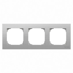 Рамка ABB Sky Нержавеющая сталь 3 поста 2CLA857300A1401 8573 AI