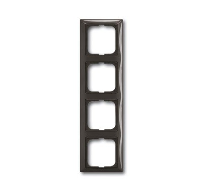Рамка ABB Basic 55 Chateau-black 4 поста 2CKA001725A1509 2514-95-507