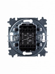 Переключатель ABB Levit слоновая кость / белый двухклавишный 2CHH595245A6017 3559H-A52445 17W