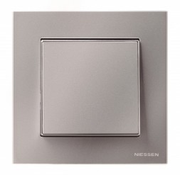 Клавиша ABB Sky серебряный для 1-клавишных выключателей/переключателей/кнопок 2CLA850100A1301 8501 PL