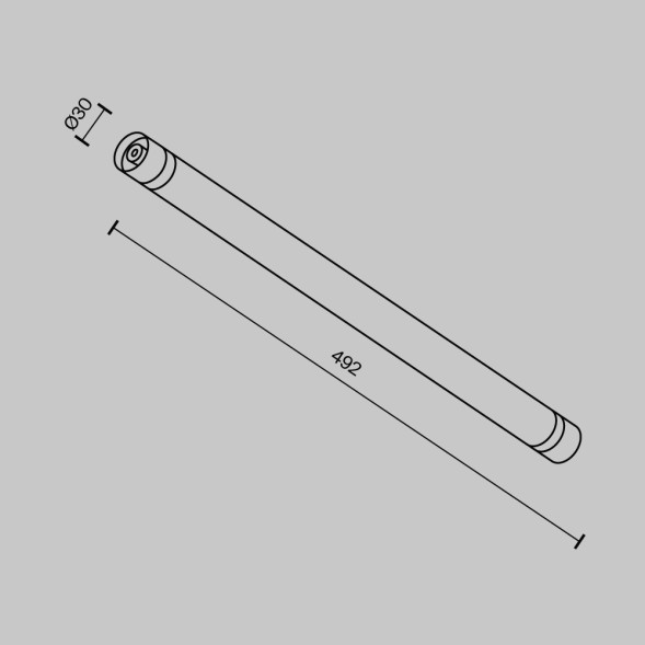 Светильник Technical C148CL-L500-7W3K-B