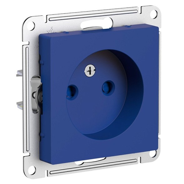 ATN001141 Atlasdesign РОЗЕТКА без заземления без шторок, 16А, механизм Аквамарин Schneider Electric