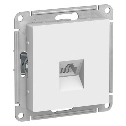 Розетка компьютерная RJ45 Schneider Electric Atlasdesign Белый кат. 5Е, механизм ATN000183
