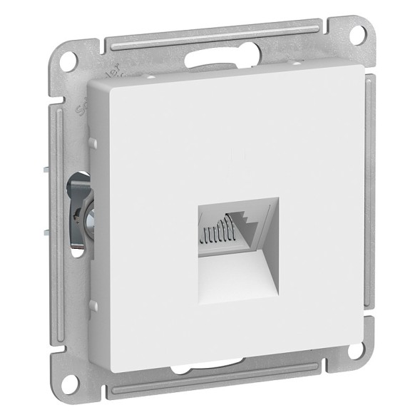 Розетка компьютерная RJ45 Schneider Electric Atlasdesign Белый кат. 5Е, механизм ATN000183
