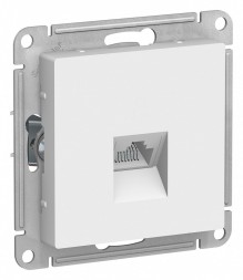 Розетка компьютерная RJ45 Schneider Electric Atlasdesign Белый кат. 5Е, механизм ATN000183