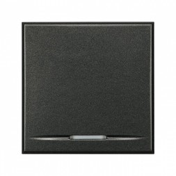 Традиционный выключатель Bticino Axolute Антрацит 1Р 16 А 250 В~ – 2 модуля HS4051/2