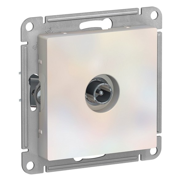 TV Розетка Schneider Electric Atlasdesign Жемчуг проходная 4DB, механизм ATN000492