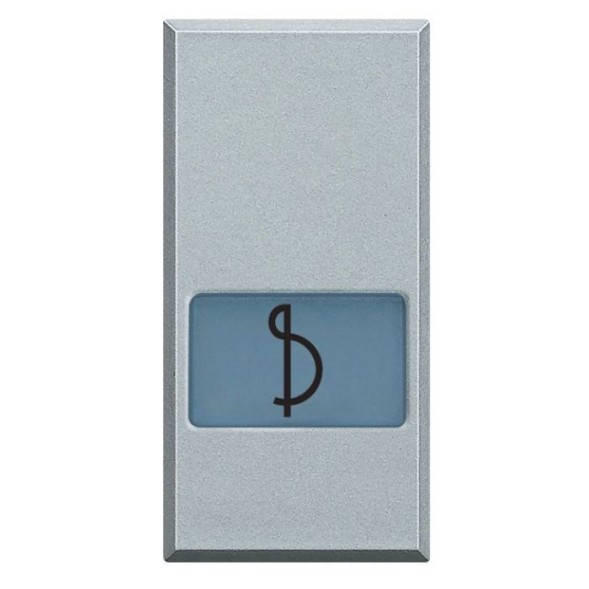 Клавиши Bticino Axolute Алюминий с подсвечиваемыми символами для выключатель в дизайне AXIAL - 1 модуль, музыка HC4921LG