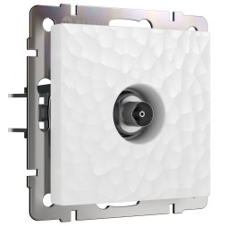 ТВ-розетка оконечная (Hammer белый) W1283001