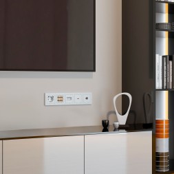 ТВ-розетка оконечная (Hammer белый) W1283001