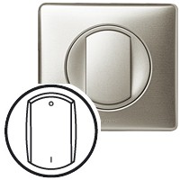 Лицевая панель Legrand Celiane титан выключателя двухполюсного 068321