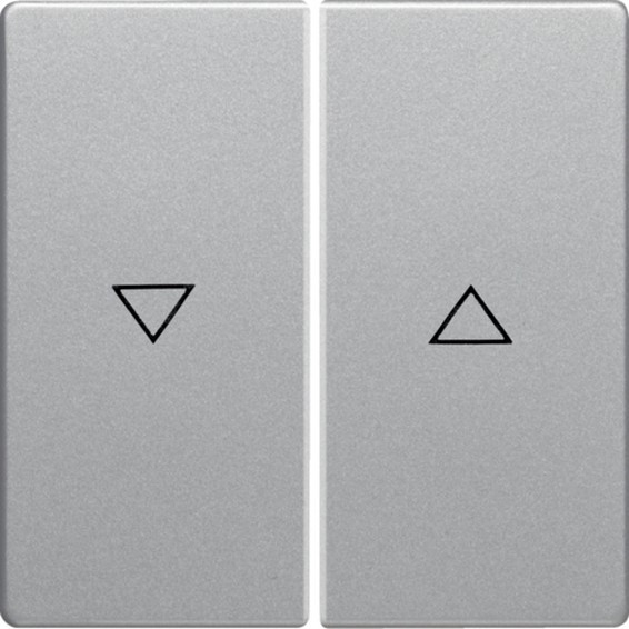 Клавиша двойная Berker Q.1 алюминиевый с эффектом бархата скрытый монтаж 16256084