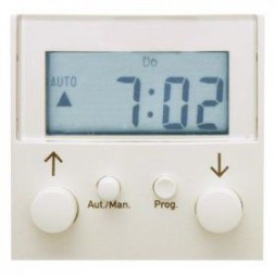 Таймер Berker B.3 белый, с блеском RolloTec "Easy" с дисплеем 17628982