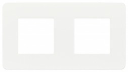 Рамка Schneider Electric Unica Studio Color Белый 2 поста NU280418