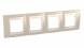 Рамка Schneider Electric Unica Хамелеон песчаный / Бежевый 4 поста MGU6.008.567