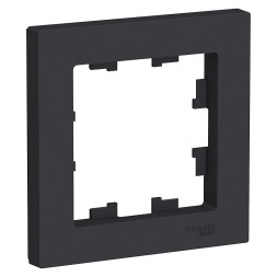 Рамка Schneider Electric Atlasdesign Карбон 1 пост ATN001001