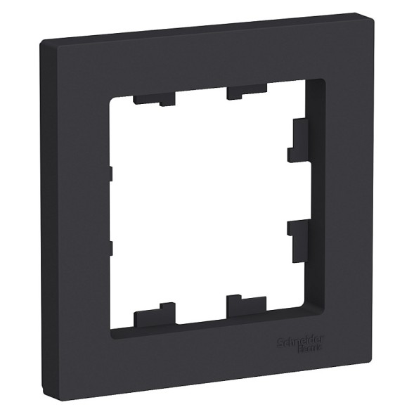 Рамка Schneider Electric Atlasdesign Карбон 1 пост ATN001001
