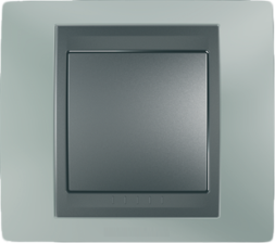 Рамка Schneider Electric Unica Top Флюорит / Графит 1 пост MGU66.002.294