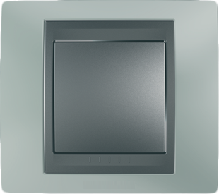 Рамка Schneider Electric Unica Top Флюорит / Графит 1 пост MGU66.002.294