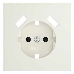 Накладка для розетки с заземлением и защитными шторками, с USB A+A, S70 (хлопок)