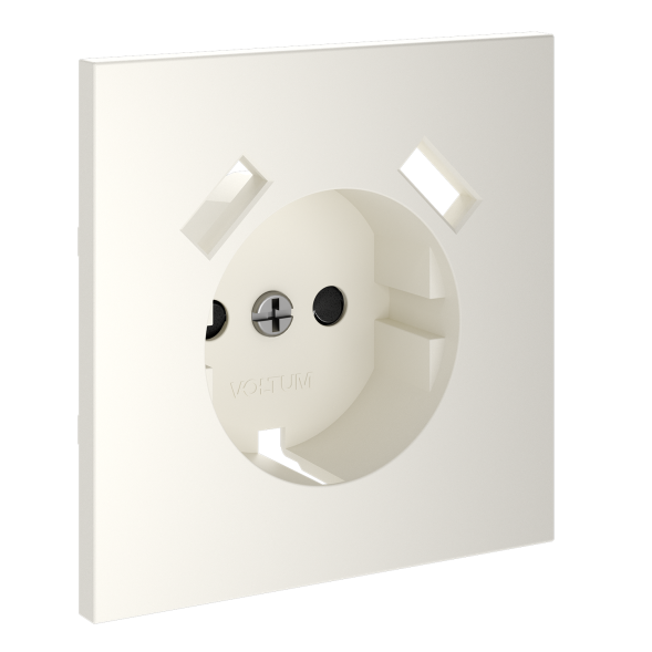 Накладка для розетки с заземлением и защитными шторками, с USB A+A, S70 (хлопок)