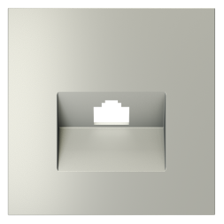 Накладка для розетки компьютерной RJ45 кат.6, S70 (сталь)