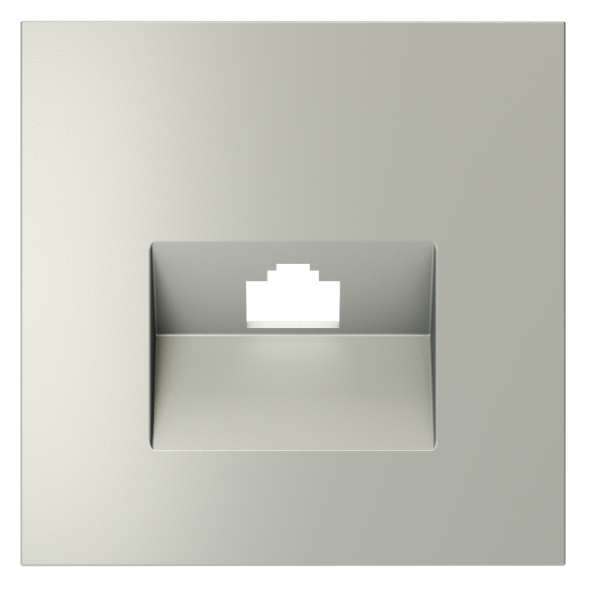 Накладка для розетки компьютерной RJ45 кат.6, S70 (сталь)