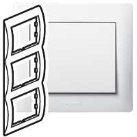 Рамка Legrand Galea Life Белый 3 поста вертикальная 771007