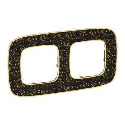 Рамка Legrand Valena Allure Барокко Нуар 2 поста 754432