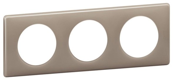 Рамка Legrand Celiane Классика кофейный глянец 3 поста 066613