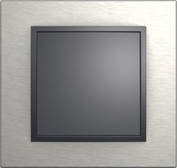 Рамка Berker B.7 Антрацит нержавеющая сталь 1 пост 10113606