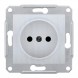 Розетка Schneider Electric Sedna алюминий б\з б\ш SDN2900160