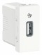 Розетка USB Schneider Electric Unica Modular Белый 5 В / 1000 мА, 1 Модуль NU342818