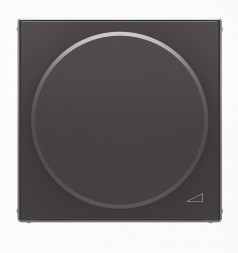 Накладка ABB Sky Чёрный бархат с поворотной ручкой для механизма поворотного светорегулятора 2CLA856020A1501 8560.2 NS