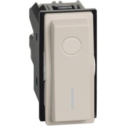 Выключатель Bticino Living Now бежевый 2 16AX KM4002