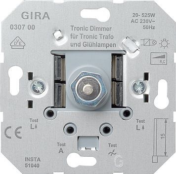 Троник-диммер Gira для НВ ламп с электронным трансформатором 315W 030700