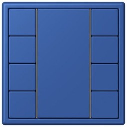 Кнопочный модуль КNX Jung Les Couleurs® Le Corbusier bleu outremer 59 F 50 с четырьмя парами кнопок LC504TSA4320K