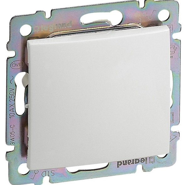 Переключатель Legrand Valena Белый 1-клавишный, 16А 774205