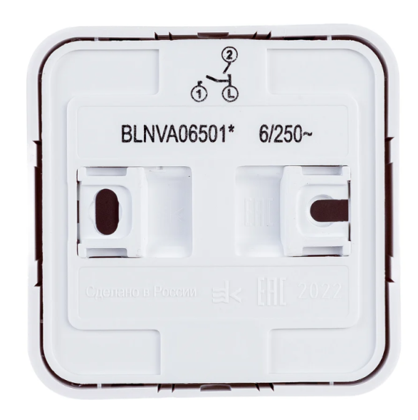 2-клавишный выключатель открытой установки, 6А, 250B Белая Schneider Electric Blanca BLNVA065011