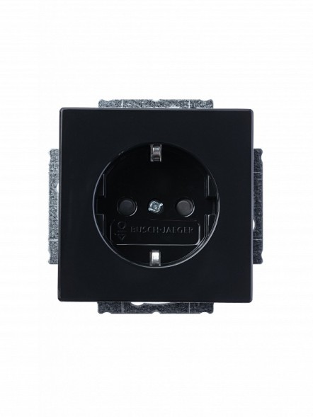 Розетка ABB Future антрацит SCHUKO 16А 250В с защитными шторками 2CKA002013A5265 20 EUCKS-81