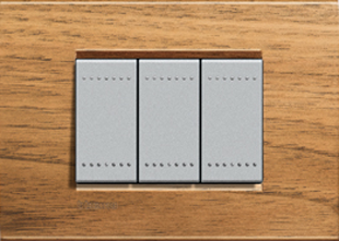 Рамка Bticino LivingLight Квадрат Европейский орех двухмодульная LNA4802LNC