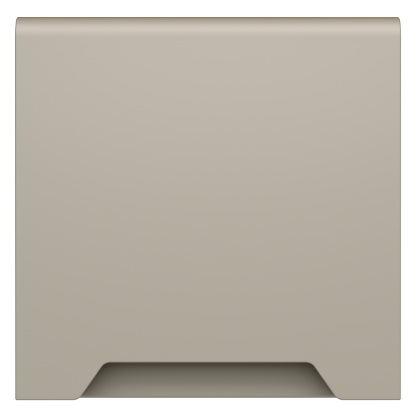 Накладка для розетки с заземлением, защитными шторками и крышкой, S70 (кашемир)