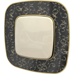 Рамка Legrand Valena Allure Барокко Нуар 1 пост 754431